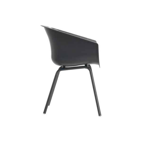 Sötétszürke műanyag kerti szék szett 2 db-os Amalia Alu Rondo – Hartman-image-3