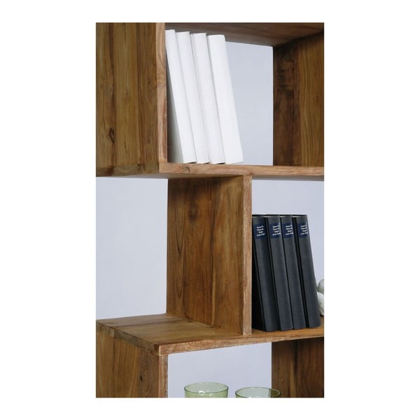 Authentico ZickZack könyvespolc Sheesham fából - Kare Design-image-2