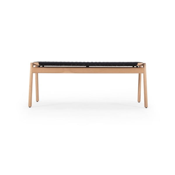 Fekete-natúr színű pad Klupa – Gazzda-image-2