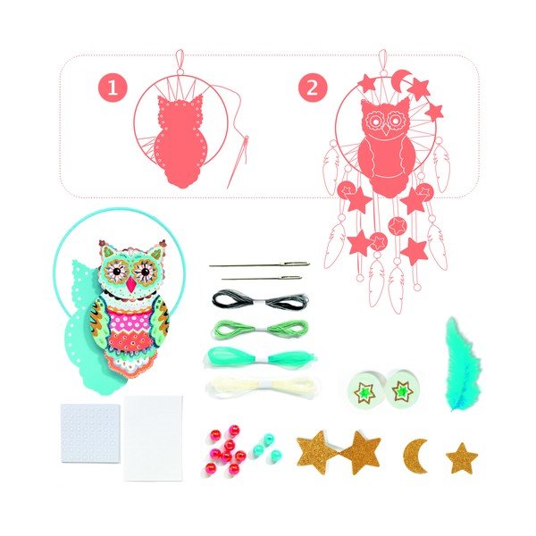 Owl bagoly készítő szett - Djeco-image-2