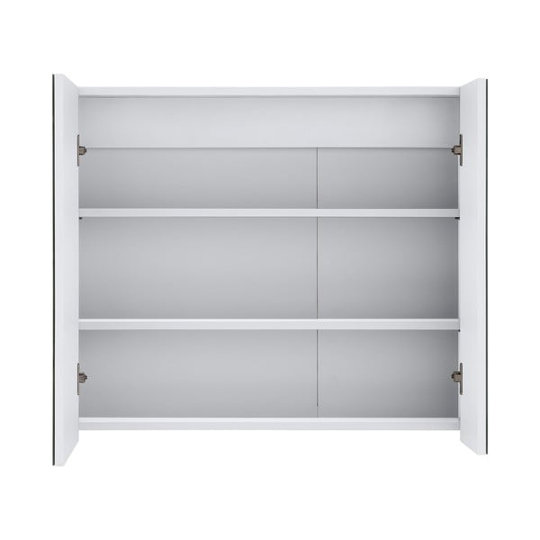 Wisla fehér fali fürdőszobai szekrény tükörrel, 80 x 70 cm - Støraa-image-2