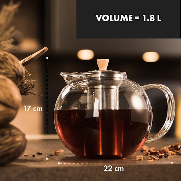 Sencha üveg teáskanna, 1,8 l - Klarstein-image-1
