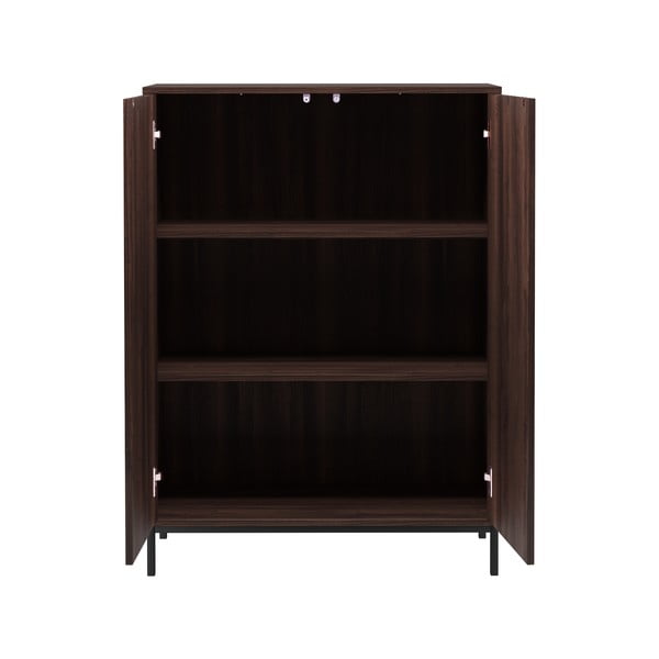 Natúr színű szekrény diófa dekorral 80x110 cm Celine - Støraa-image-3