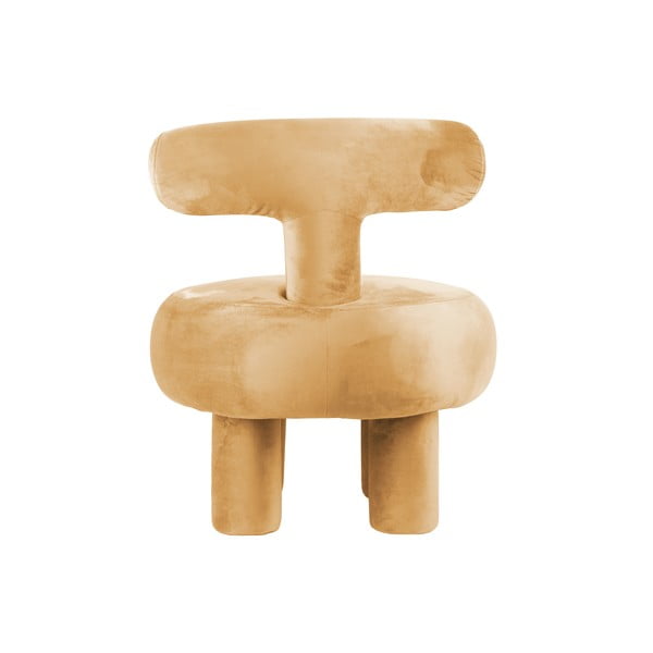 Sárga bársony fotel Abrazo – Leitmotiv-image-3