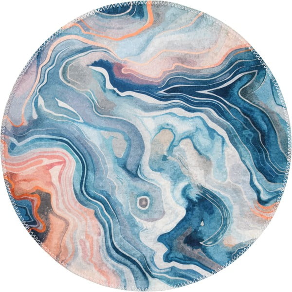 Kék-rózsaszín mosható kerek szőnyeg ø 120 cm Colors of Joy – Vitaus