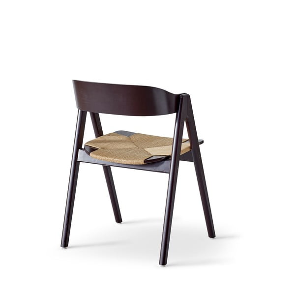 Mette fekete bükkfa étkezőszék rattan ülőfelülettel - Findahl by Hammel-image-3