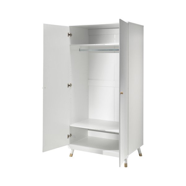 Billy fehér gyerek borovi fenyő ruhásszekrény - Vipack-image-2