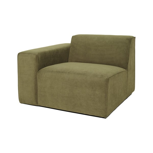 Sting zöld kordbársony kanapé modul, bal oldali - Scandic-image-2