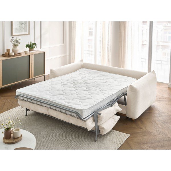 Krémszínű kinyitható kanapé 234 cm Ernest – Bobochic Paris-image-1