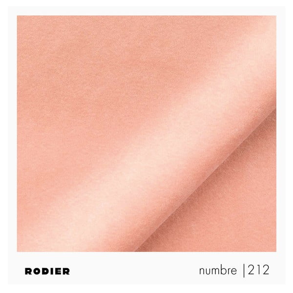 Rózsaszín bársony kinyitható tárolóhelyes sarokkanapé (jobb oldali-heverő résszel) Brim – Rodier-image-2