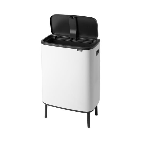 Fehér acél érintésre nyíló szemetes 60 l Bo Touch Bin Hi – Brabantia