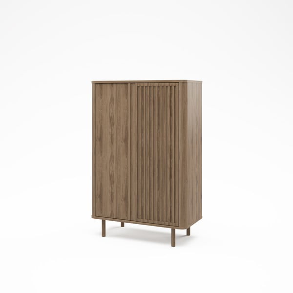 Natúr színű szekrény tölgyfa dekorral 86x130x40 cm Salma – Marckeric-image-3