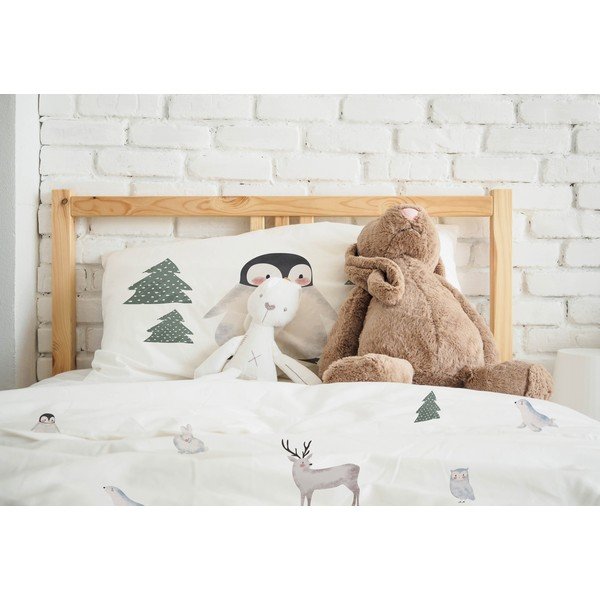 Egyszemélyes pamut-szatén gyerek ágyneműhuzat 140x200 cm Polar Animals - Butter Kings-image-1