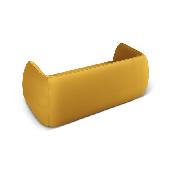 Sárga bársony kanapé 190 cm Lando – Micadoni Home-image-3
