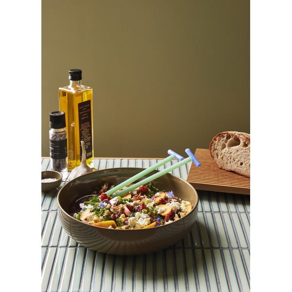 Khaki agyagkerámia szervírozó tál ø 28 cm Amare – Hübsch-image-4