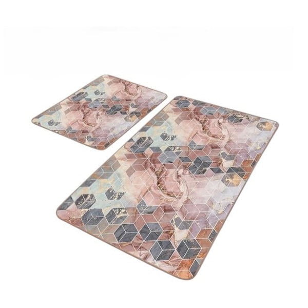 Bársony fürdőszobai kilépő szett 2 db-os 60x100 cm – Mila Home