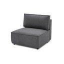 Sötétszürke kordbársony kanapé modul (középső rész) Nihad modular – Bobochic Paris