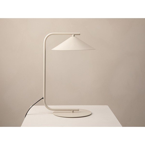 Krémszínű fém asztali lámpa (magasság 42 cm) Nocte – Micadoni -image-2