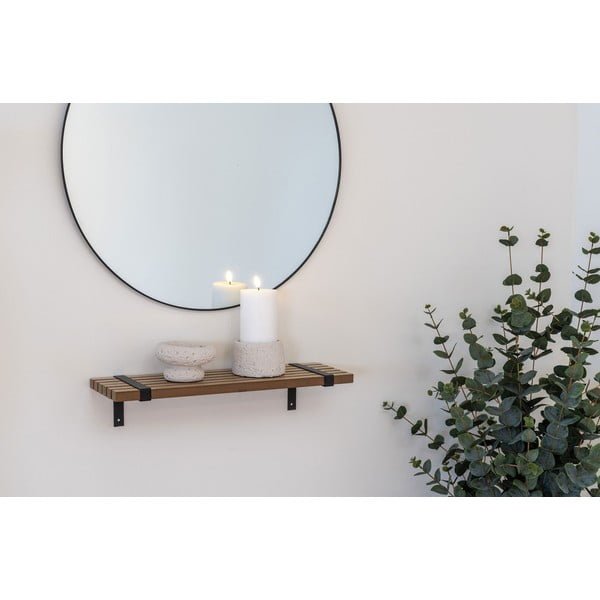 Natúr színű fali polc kőrisfa dekorral 50 cm Luxor – House Nordic-image-1