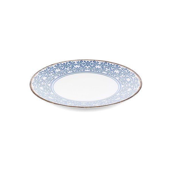 Fehér-kék porcelán tányér ø 27 cm Azul – BonBistro-image-4