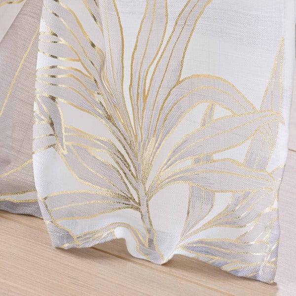 Bézs-aranyszínű fényáteresztő függöny 135x240 cm Vayana – douceur d'intérieur-image-3