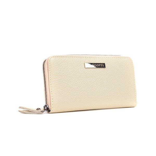 Flora bézs bőr pénztárca - Mangotti Bags-image-1