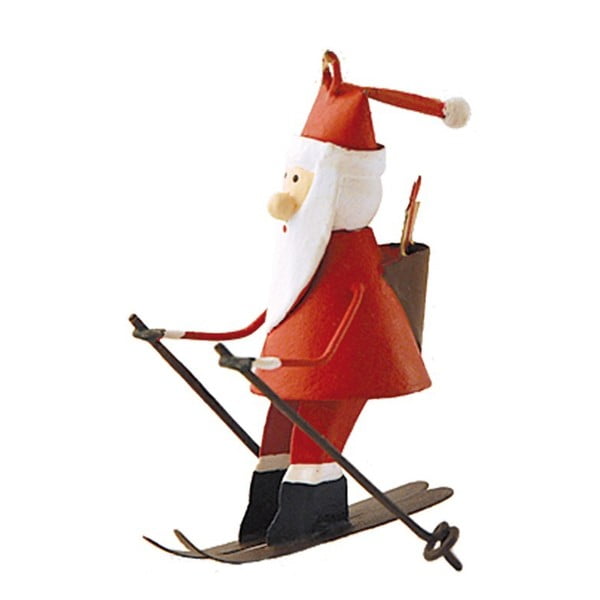 Karácsonyi függődísz Santa on Skiis - G-Bork
