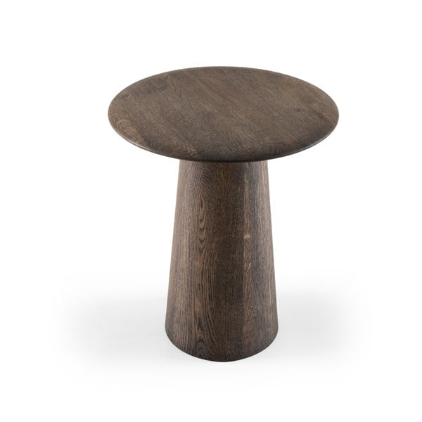 Tölgyfa kerek tárolóasztal ø 40 cm Mushroom – Gazzda-image-3