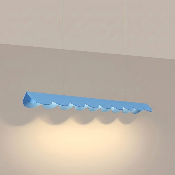 Világoskék alumínium LED függőlámpa BISCUIT – Thoro-image-1