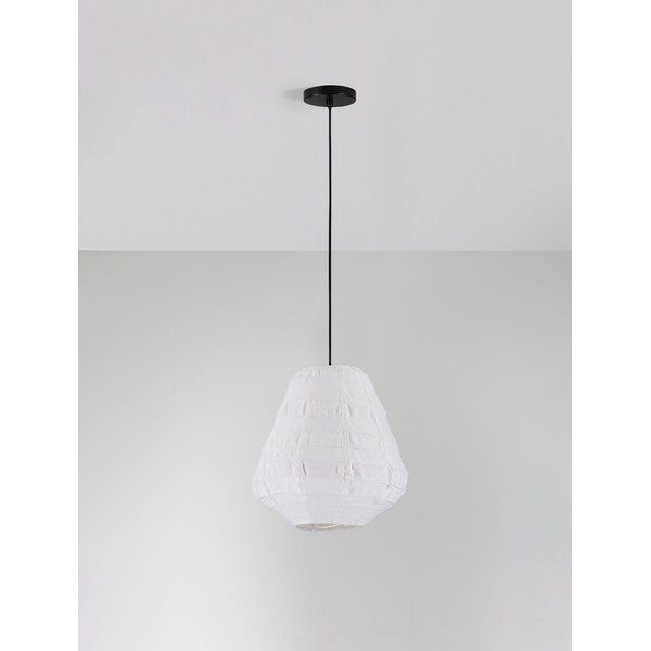 Fehér len függőlámpa ø 36 cm Linnet – Nova Luce-image-2