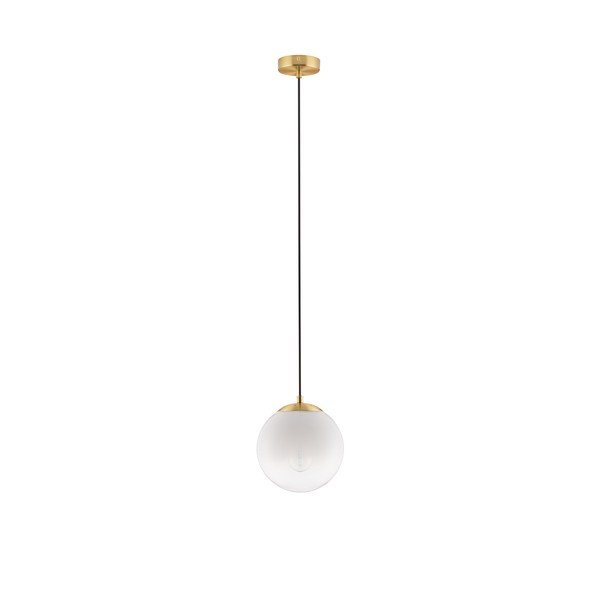 Fehér-aranyszínű üveg függőlámpa ø 20 cm Vita – Nova Luce