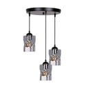 Fekete függőlámpa üveg búrával Felis – Candellux Lighting