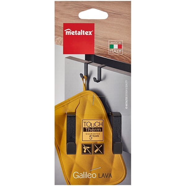 Galileo Lava fekete dupla akasztó - Metaltex-image-3