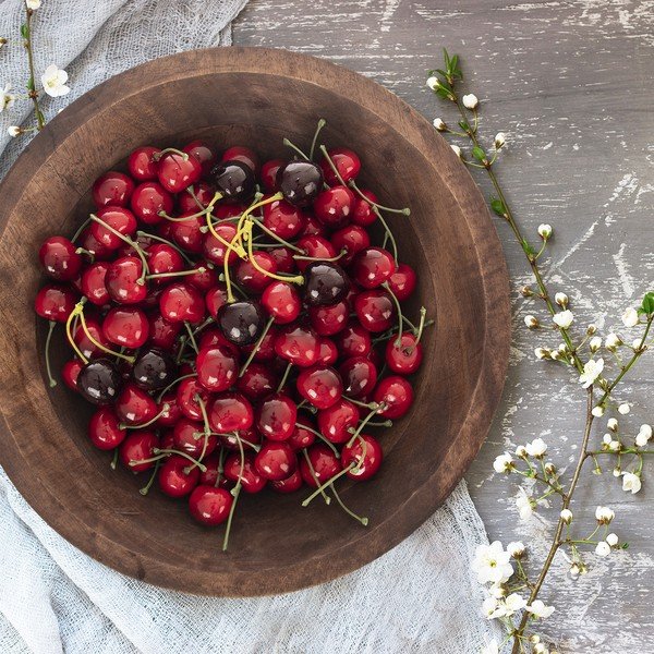 Natúr színű fa tál ø 30 cm Mango – Orion-image-1