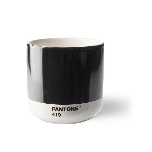 Fekete kerámia bögre 175 ml Cortado Black 419 – Pantone