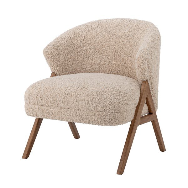Bézs zsenília fotel Camino – Bloomingville