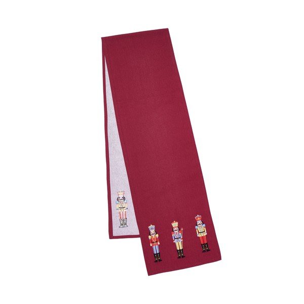 Pamut asztali futó karácsonyi mintával 220x32 cm Christmas Nutcracker – Catherine Lansfield