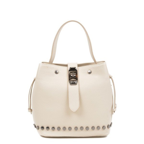 Giulia bézs bőr kézitáska - Mangotti Bags