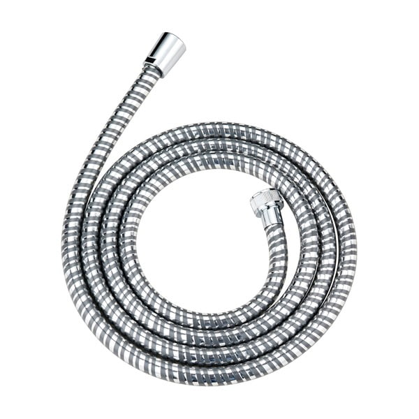 Fényes ezüstszínű zuhanyfej csővel Basic Line – Wenko-image-2