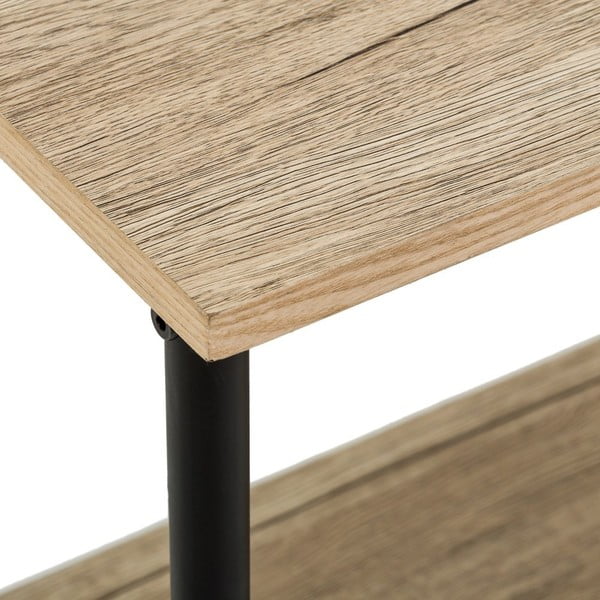 Fekete-natúr színű előszoba bútor tölgyfa dekorral – Casa Selección-image-1