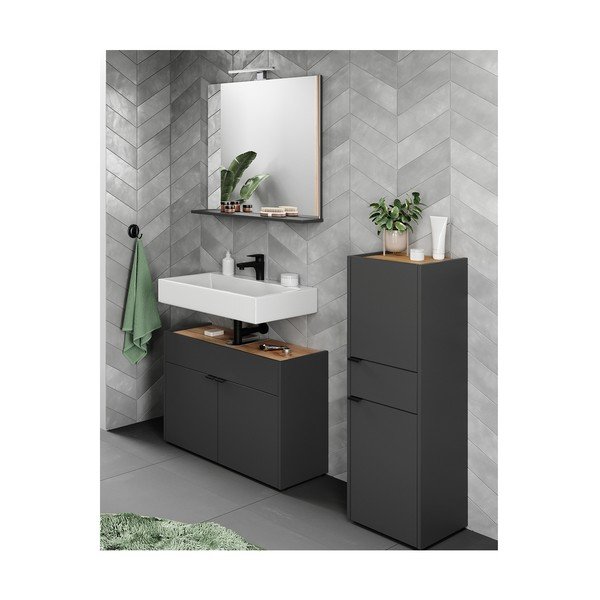 Antracitszürke fürdőszobai bútor szett Forano – Germania-image-2