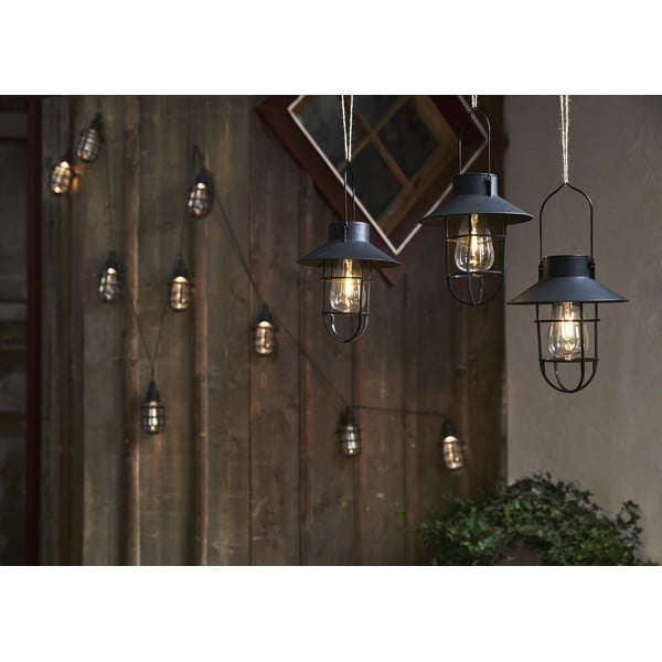 Napelemes LED kültéri lámpa (magasság 21 cm) Cage – Star Trading-image-1