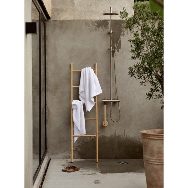 Fehér frottír pamut törölköző 50x100 cm Sauna – Zone-image-1