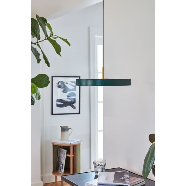 Sötétzöld LED függőlámpa fém búrával ø 31 cm Asteria Mini – UMAGE-image-4