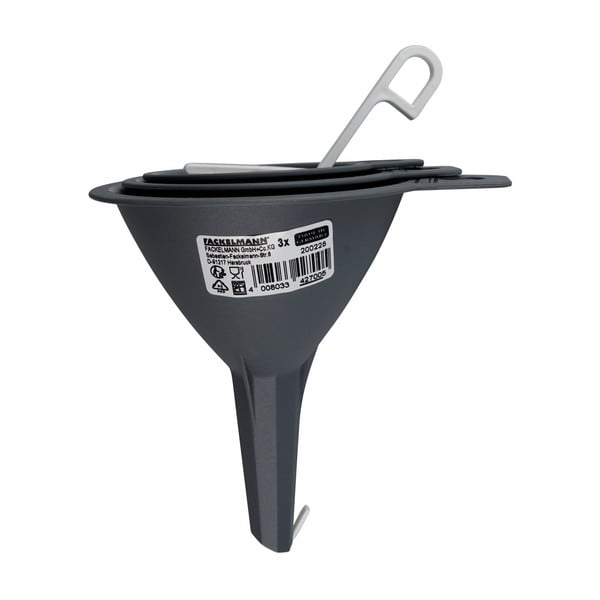 Food & More 3 db szürke tölcsér - Fackelmann-image-2