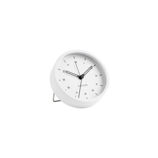 Tinge fehér ébresztőóra, ø 9 cm - Karlsson