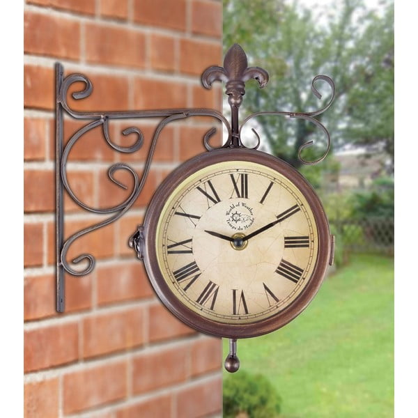 Rustic falióra hőmérővel - Esschert Design-image-1