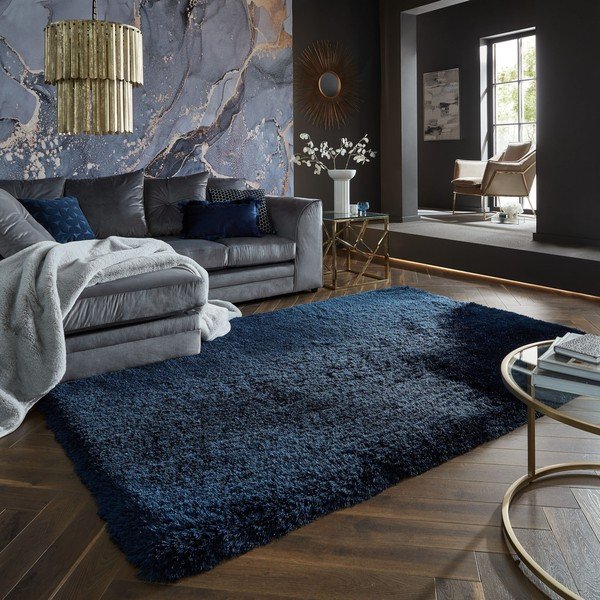 Sötétkék szőnyeg 200x290 cm – Flair Rugs-image-1