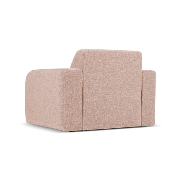 Rózsaszín buklé fotel Molino – Micadoni Home-image-3