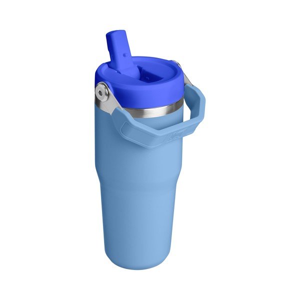 Kék rozsdamentes acél termosz 410 ml IceFlow™ Flip Straw 2.0 Tumbler Blue Sky – Stanley-image-1